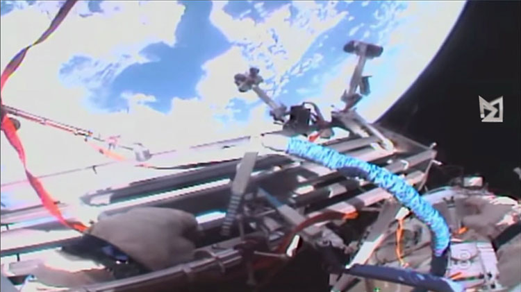 cosmic dancer 2.0 deployed during a spacewalk from the  ISS