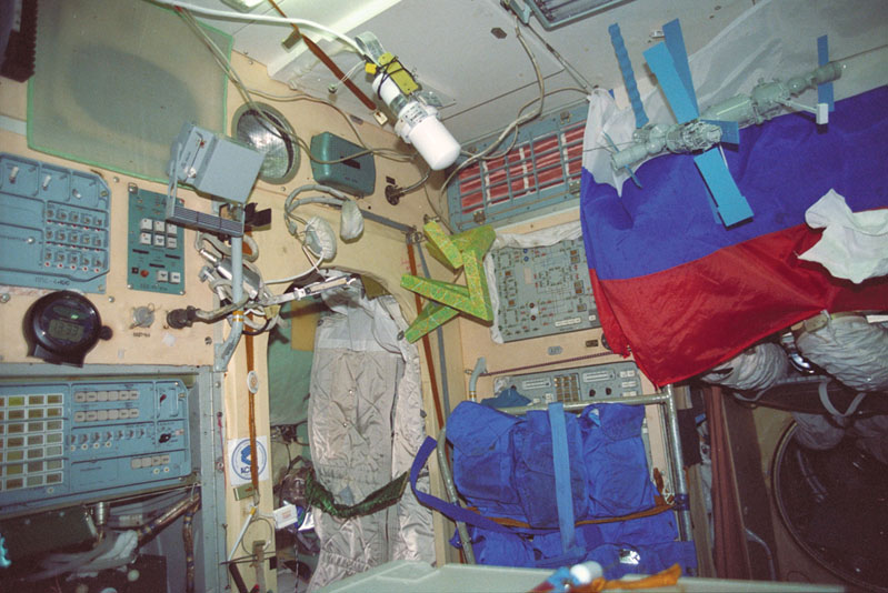 Cosmic Dancer stowed in the Mir space station